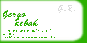 gergo rebak business card